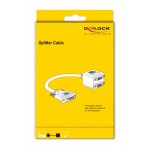 DELOCK splitter HDMI σε 2x HDMI θηλυκό 65226 με Ethernet, 1080p, μαύρο