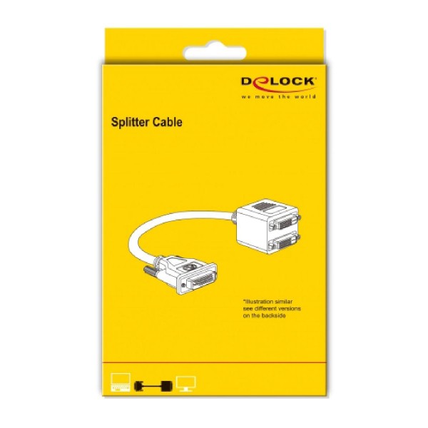 DELOCK splitter HDMI σε 2x HDMI θηλυκό 65226 με Ethernet, 1080p, μαύρο