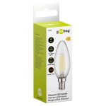 GOOBAY LED λάμπα candle 65390, E14, Filament, 4W, 2700K, 470lm