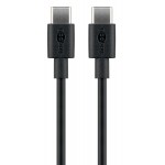 GOOBAY καλώδιο USB-C 66318, 60W, 480Mbps, 1m, μαύρο