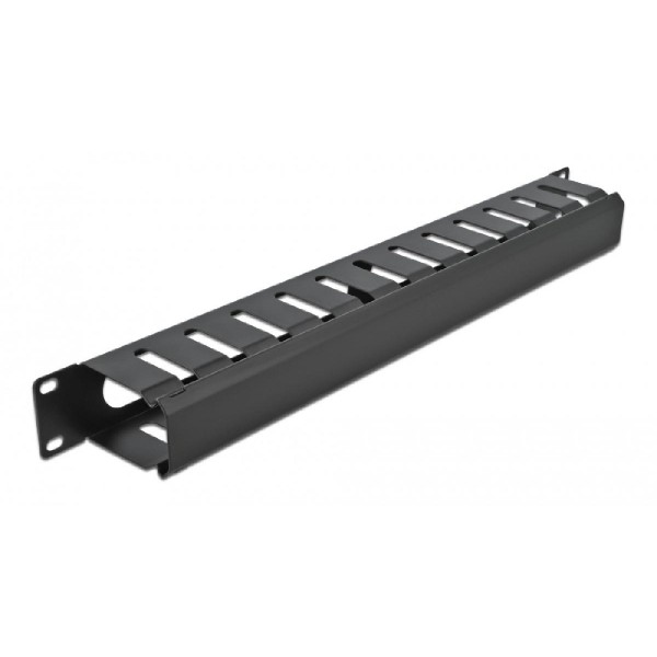 DELOCK cable management 66550 για rack 19"/1U, μαύρο