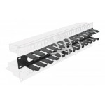 DELOCK cable management 66550 για rack 19"/1U, μαύρο