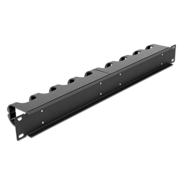 DELOCK cable management 66849 για rack 19"/1U, 10x γάντζοι, μαύρο