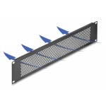 DELOCK κάλυμμα panel 67036 για 19"/2U rack, με αεραγωγούς, μαύρο