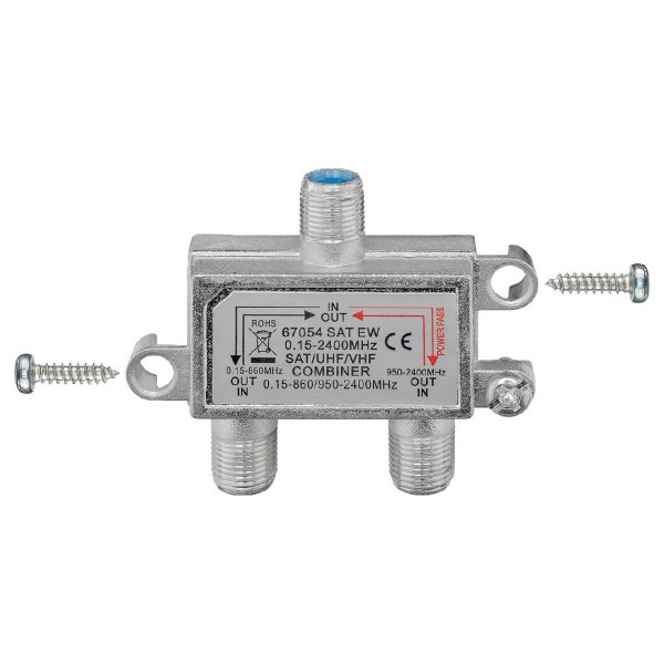 GOOBAY SAT-TV combiner 67054, 0.15 MHz - 2400MHz, 100dB