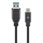 GOOBAY καλώδιο USB 3.0 σε USB-C 67999, 5Gbit/s, 0.5m, μαύρο