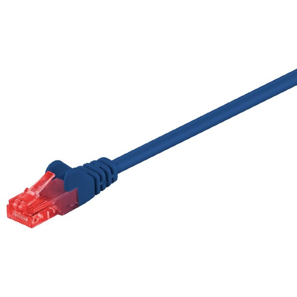 GΟOBAY καλώδιο UTP Cat 6 68437, CCA, 24AWG, PVC, 1m, μπλε