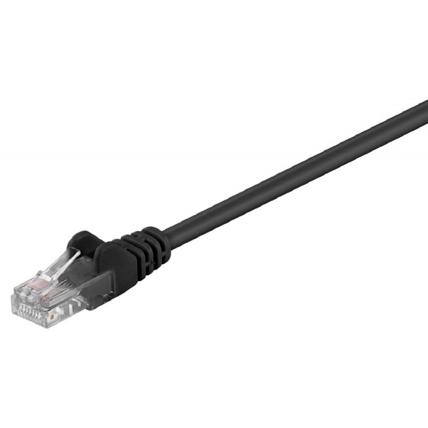 GΟOBAY καλώδιο UTP Cat 5e 68644, CCA, 27AWG, PVC, 0,5m, μαύρο