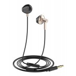 LDNIO earphones με μικρόφωνο HP09, 3.5mm, 1.2m, ροζ χρυσό