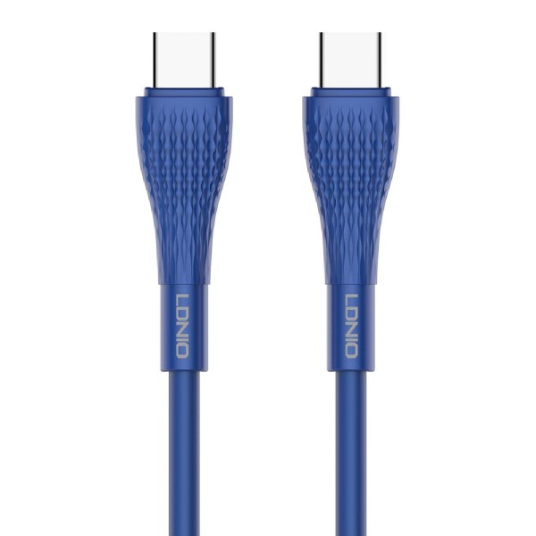 LDNIO καλώδιο USB-C σε USB-C LC672C, 65W PD, 2m, μπλε