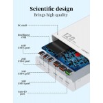 LDNIO σταθμός φόρτισης Q605, 3x USB-C & 3x USB, 120W, PD/QC, λευκός