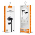 LDNIO earphones με μικρόφωνο HP03, 3.5mm, 1.2m, μαύρα