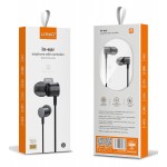 LDNIO earphones με μικρόφωνο HP04, 3.5mm, 1.2m, γκρι