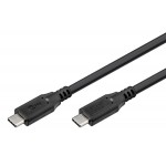 GOOBAY καλώδιο USB-C 74196, USB4, 100W, 20Gbps, 4K/60Hz, 1.5m, μαύρο