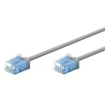 GOOBAY καλώδιο δικτύου 74220, CAT 6A U/UTP, slim, copper, 500MHz, 0.25m, γκρι