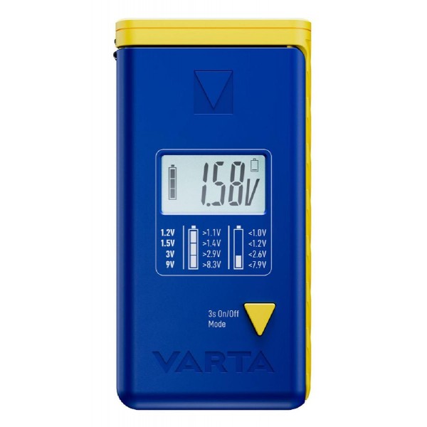 VARTA ψηφιακό tester μπαταρίας 75305 για 9V/AAA//AA/C/D/button cells