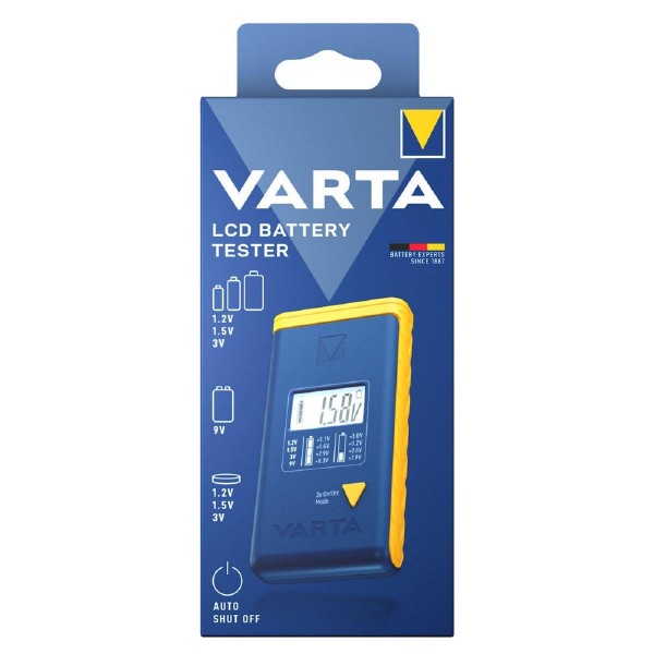 VARTA ψηφιακό tester μπαταρίας 75305 για 9V/AAA//AA/C/D/button cells