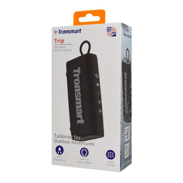 TRONSMART φορητό ηχείο Trip, 10W, Bluetooth, TWS, 2000mAh, IPX7, μαύρο