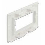 DELOCK module βάση πρίζας Easy 45 81316, 130 x 80 mm, λευκό