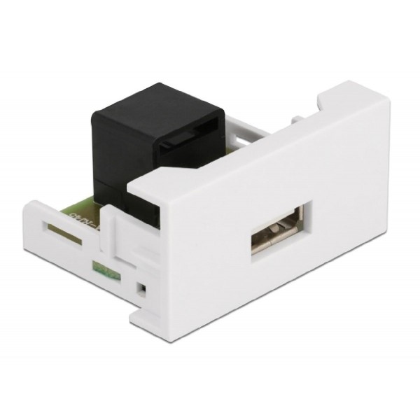 DELOCK module USB σε RJ45 Easy 45 81344, 22.5x45mm, λευκό