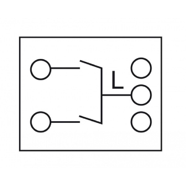 DELOCK module διακόπτης Easy 45 81363, διπλός, 1-pole, 1-way, λευκός