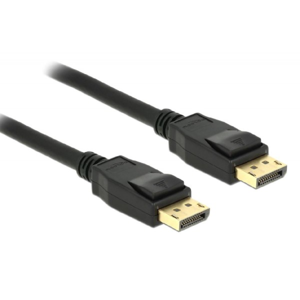 DELOCK καλώδιο DisplayPort 1.2 83805, 4K/60Hz, 21.6 Gbps, 1m, μαύρο