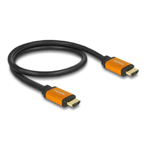 DELOCK καλώδιο HDMI 85726, 8K/60Hz, 48 Gbps, eARC, HDR, 0.50m, μαύρο