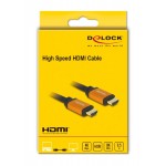 DELOCK καλώδιο HDMI 85726, 8K/60Hz, 48 Gbps, eARC, HDR, 0.50m, μαύρο