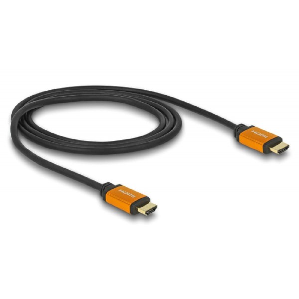 DELOCK καλώδιο HDMI 85727, 8K/60Hz, 48 Gbps, eARC, HDR, 1m, μαύρο