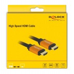 DELOCK καλώδιο HDMI 85728, 8K/60Hz, 48 Gbps, eARC, HDR, 1.5m, μαύρο