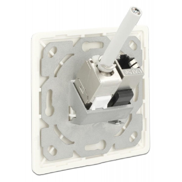 DELOCK Wall Outlet για Keystone 86219, 2 Port