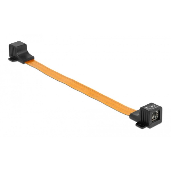 DELOCK FPC καλώδιο RJ45 θηλυκό 87031, 30cm, μαύρο