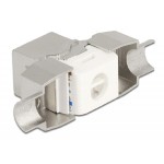 DELOCK keystone module RJ45 σε LSA 87032, Cat.6A, ασημί