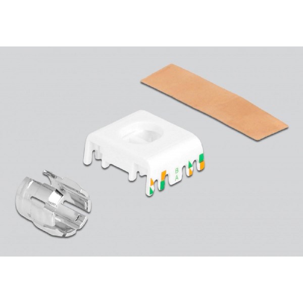 DELOCK keystone module RJ45 σε LSA 87032, Cat.6A, ασημί