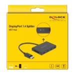 DELOCK splitter DisplayPort 1.4 σε 4x DisplayPort 87794, Dual Mode, 4K