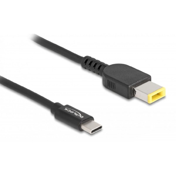 DELOCK καλώδιο τροφοδοσίας 87970, USB-C σε Lenovo 11x4.5mm, 1.5m, μαύρο