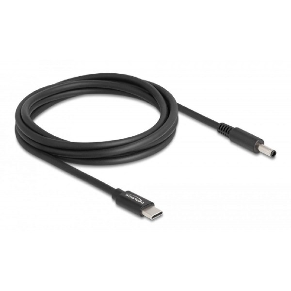 DELOCK καλώδιο τροφοδοσίας 87974, USB-C σε Dell 4.5x3mm, 1.5m, μαύρο