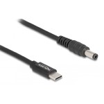 DELOCK καλώδιο τροφοδοσίας 87977, USB-C σε 5.5x2.1mm, 1.5m, μαύρο