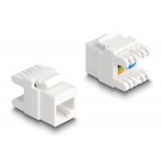 DELOCK keystone module RJ45 σε LSA Cat.6A 88131, toolfree, λευκό