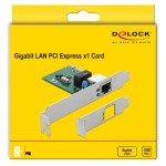 DELOCK κάρτα επέκτασης PCI σε 1x RJ45 Gigabit LAN 90381, 1000Mbps