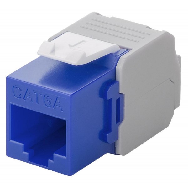 GOOBAY Keystone module RJ45 CAT 6A 90688, UTP, μπλε