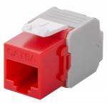 GOOBAY Keystone module RJ45 CAT 6A 90689, UTP, κόκκινο