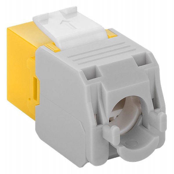 GOOBAY Keystone module RJ45 CAT 6A 90691, UTP, κίτρινο