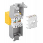 GOOBAY Keystone module RJ45 CAT 6A 90691, UTP, κίτρινο