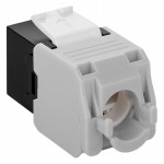 GOOBAY Keystone module RJ45 CAT 6A 90692, UTP, μαύρο