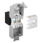 GOOBAY Keystone module RJ45 CAT 6A 90692, UTP, μαύρο