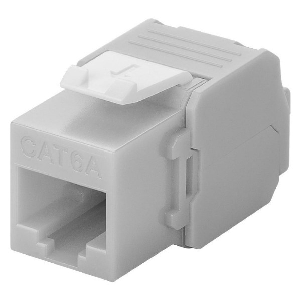 GOOBAY Keystone module RJ45 CAT 6A 90693, UTP, γκρι