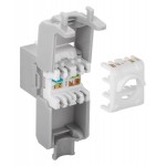 GOOBAY Keystone module RJ45 CAT 6A 90693, UTP, γκρι