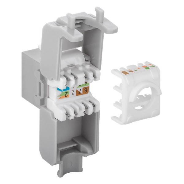 GOOBAY Keystone module RJ45 CAT 6A 90693, UTP, γκρι