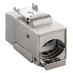 GOOBAY Keystone module RJ45 CAT 6A 90863, STP, 250 MHz, ασημί